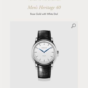 Corniche Heritage 40 Special Edition Men’s Leather Watch